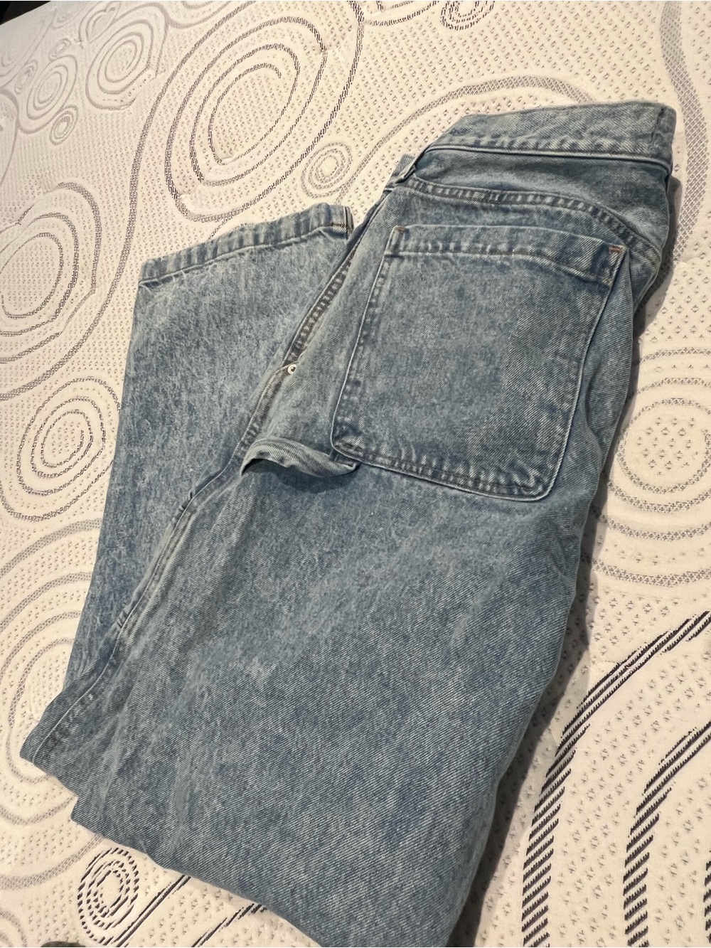 Abercrombie & Fitch Light Blue Relaxed Jeans cargo style